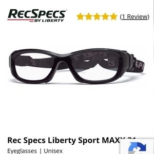 REC Specs Maxx 31 by Liberty Sport Eyeglasses Unisex Navy Blue with Sport Strap